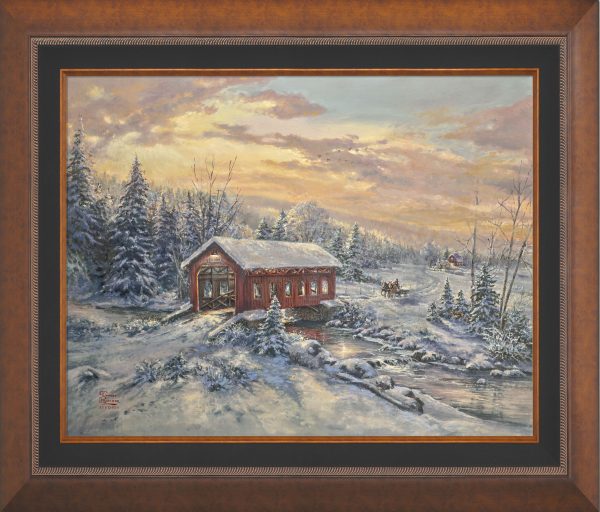 *Original Study* A Winter s Calm by Thomas Kinkade Studios 24  x 30  Supply