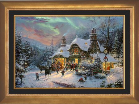 *RARE* Santa s Night Before Christmas Framed Publisher Proof Canvas Aurora Gold 24  x 36  #7 9 Fashion