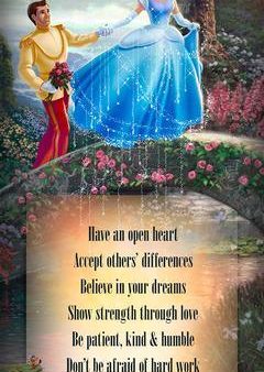 Disney Cinderella Wishes Upon a Dream - 12  x 30  Wood Sign Online now