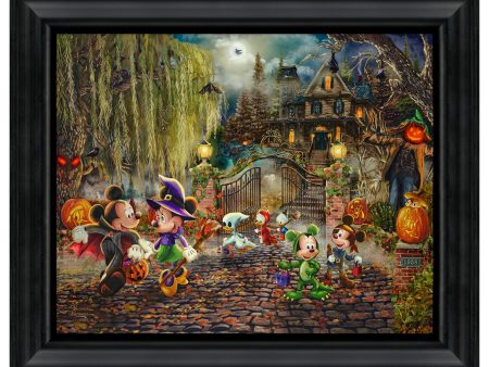 Disney Mickey and Minnie Halloween Fun - 16  x 20  Brushstroke Vignette Cheap