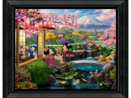 Disney Mickey and Minnie in Japan - 16  x 20  Brushstroke Vignette Online Hot Sale