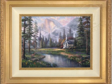 *RARE* Valley Chapel Framed Publisher Proof Canvas Antique Gold 25.5  x 34  #15 17 Sale