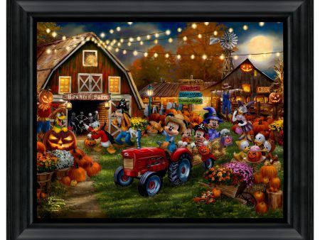 Disney Mickey and Minnie Pumpkin Festival - 16  x 20  Brushstroke Vignette on Sale