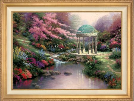 *RARE* Pools of Serenity Framed Gallery Proof Canvas Antique Gold 20  x 24  #300 1750 Online