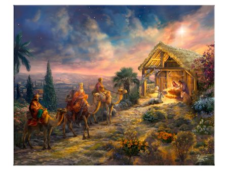 Away in the Manger - 24  x 30  Gallery Wrapped Canvas Online