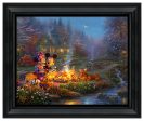 Disney Mickey and Minnie - Sweetheart Campfire - 16  x 20  Brushstroke Vignette Online now