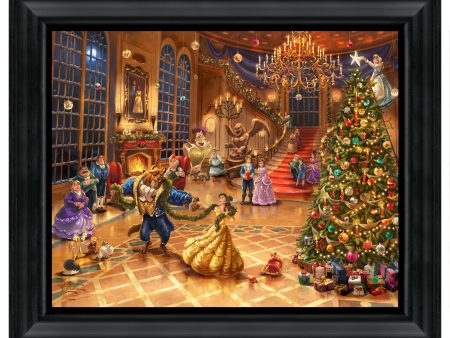 Disney Beauty and the Beast Christmas Celebration - 16  x 20  Brushstroke Vignette Sale