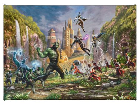 Battle for Wakanda - 10  x 14  Gallery Wrapped Canvas Supply