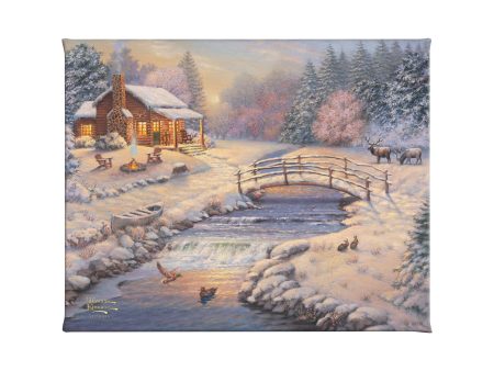 A Winter Retreat - 8  x 10  Gallery Wrapped Canvas Online Hot Sale