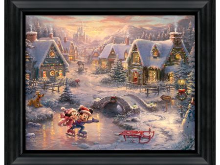 Disney Mickey and Minnie - Sweetheart Holiday - 16  x 20  Brushstroke Vignette For Cheap