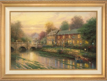 *RARE* Lamplight Inn Framed Standard Numbered Canvas Antique Gold 18  x 27  #2060 2750 on Sale