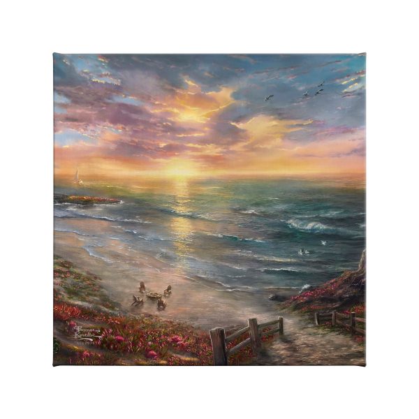 Beachside Gathering - 14  x 14  Gallery Wrapped Canvas Sale