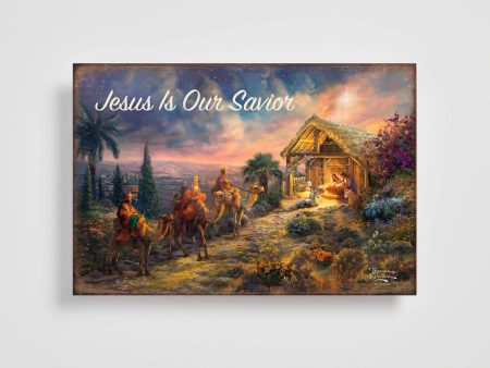 Away in the Manger - 12  x 18  Wood Sign Supply