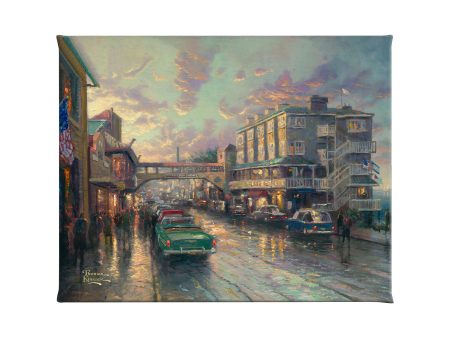 Cannery Row Sunset - 8  x 10  Gallery Wrapped Canvas For Sale