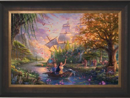 *RARE* Disney Pocahontas Framed Publisher Proof Canvas Estate Bronze 28  x 42  #2 2 Discount